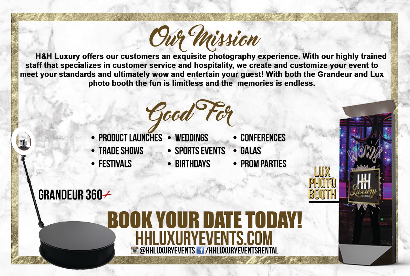 H & H Luxury Event Rentals Events &