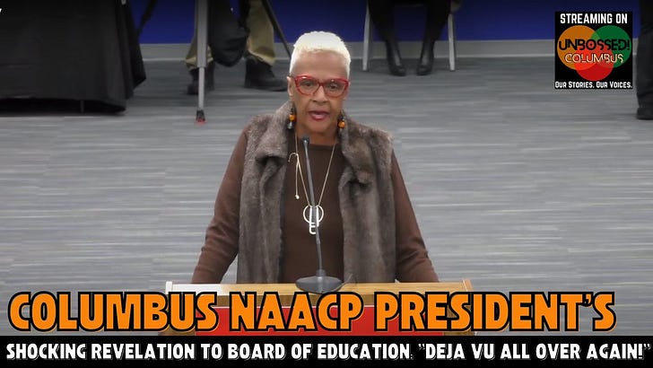 Columbus NAACP President's Shocking Revelation to Board of Education: "Deja Vu All Over Again!"
